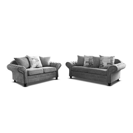 NICOLE GRAPHITE 3+2 SOFA SET