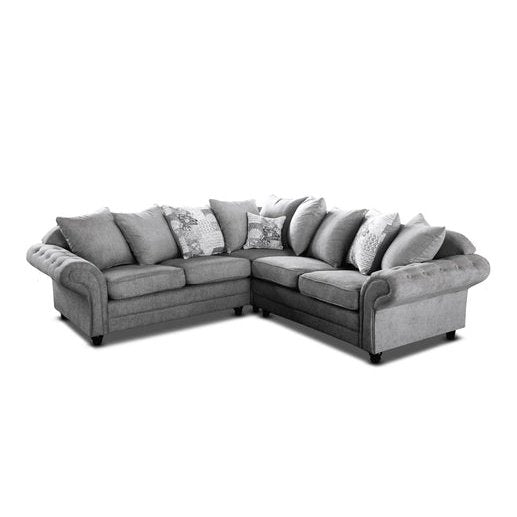 NICOLE GRAPHITE CORNER SOFA