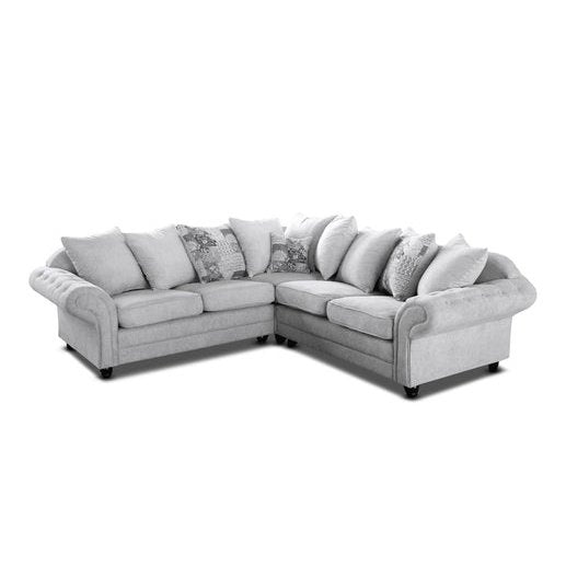 NICOLE SILVER CORNER SOFA