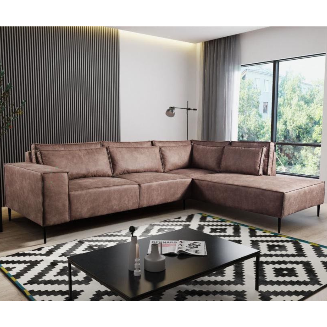 Manhattan brown right hand or left hand corner sofa