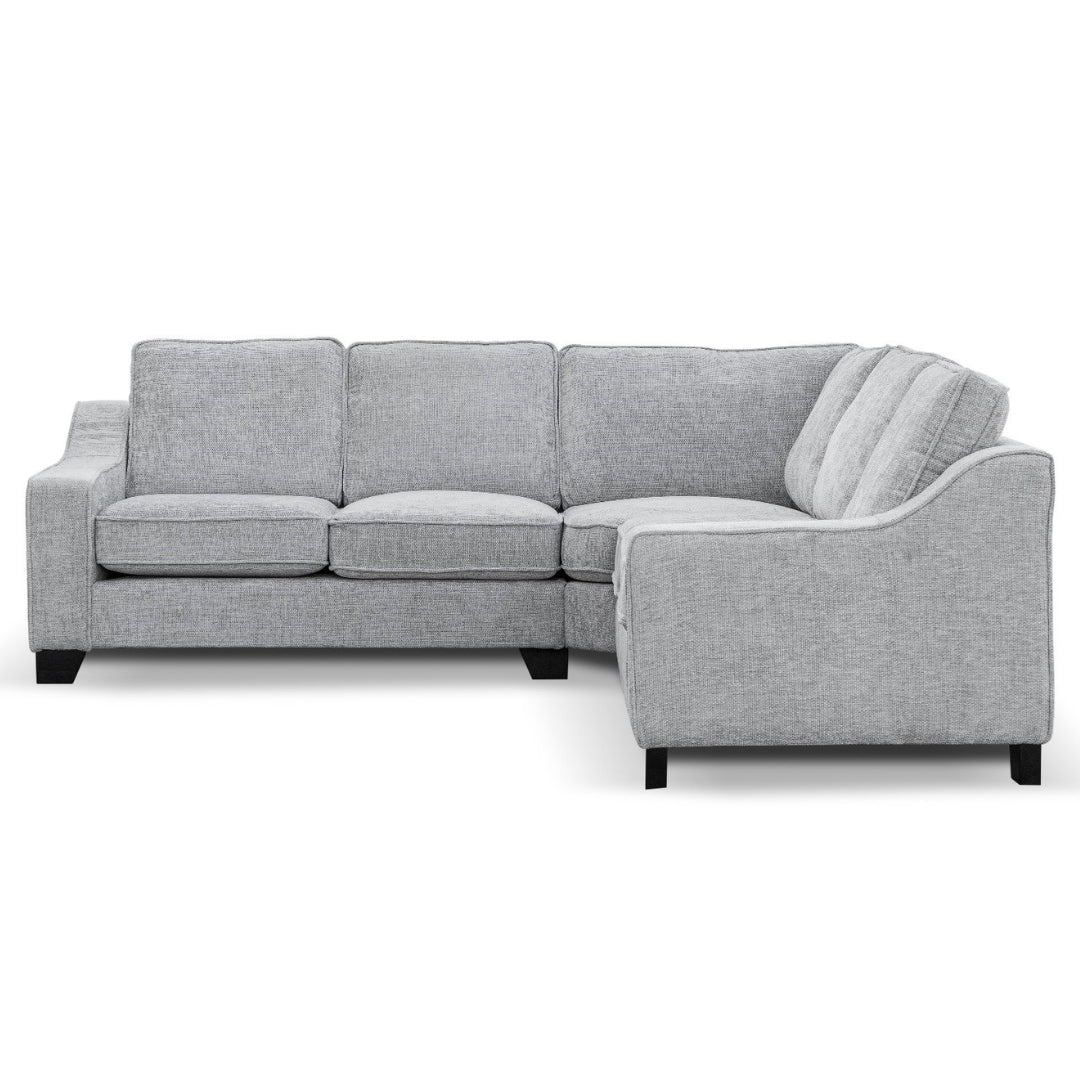 Nebraska Silver Hopsack Corner Sofa