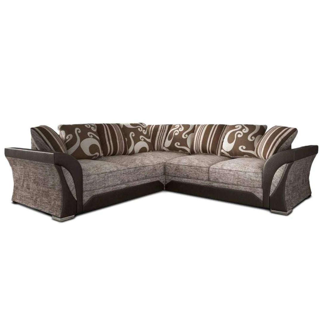 Shannon corner Sofa brown