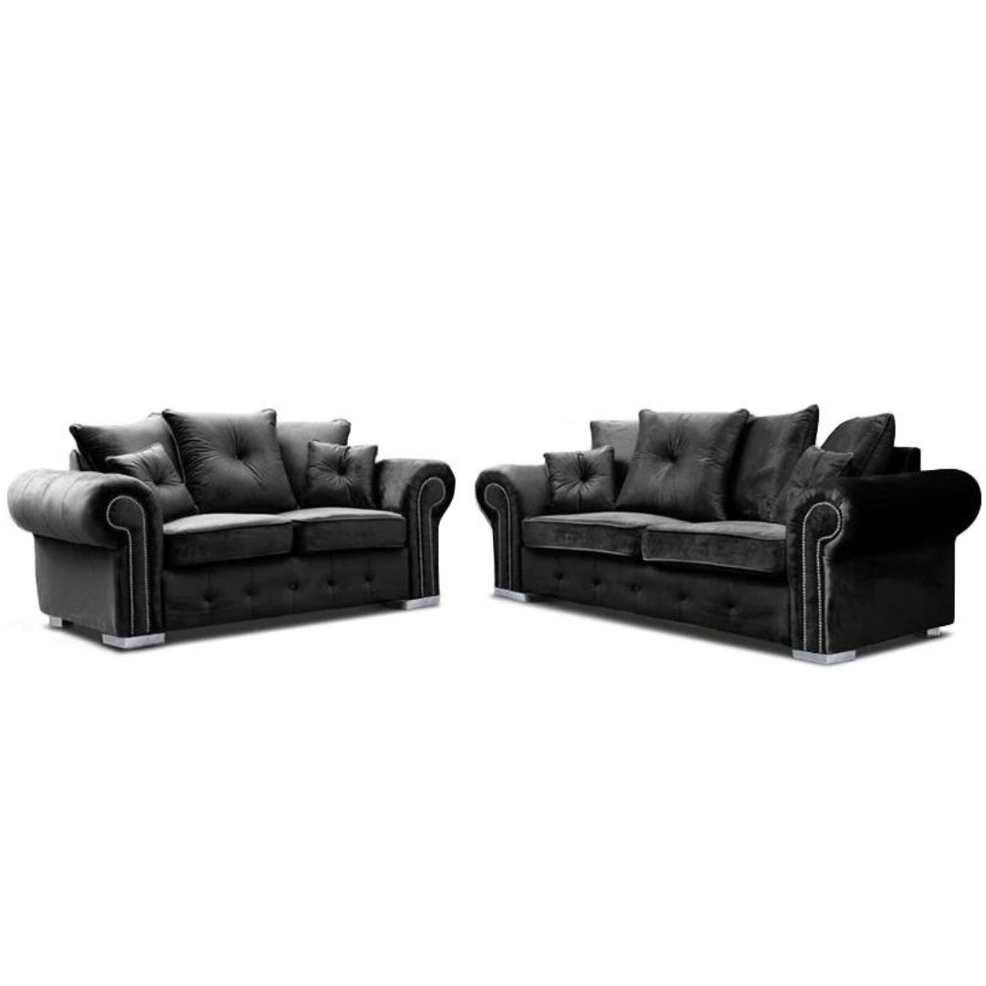 Olympia Black 3+2 sofa set