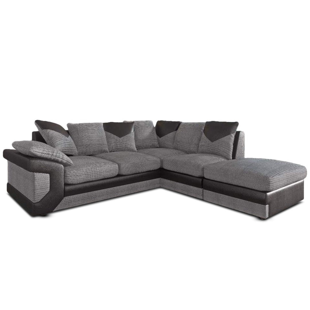 Lush grey right hand or left hand corner sofa